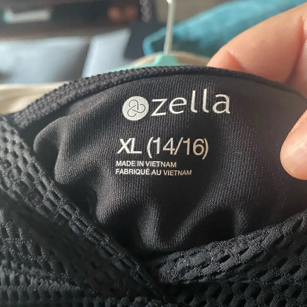 Zella Girl Pullover Hoodie Black  Lounge Cozy Long Sleeve Thumb hole XL